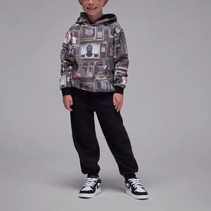 Jordan Boys printed fleece hoodie and jogger 2pc set